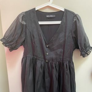 Disturbia Black Babydoll Dress